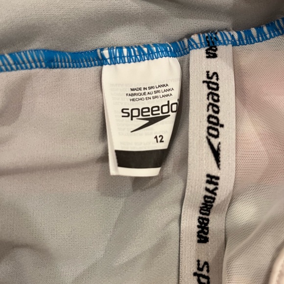 EUC Speedo Swimsuit Size 12 Printed Thin Strap Multicolor - Picture 4 of 8